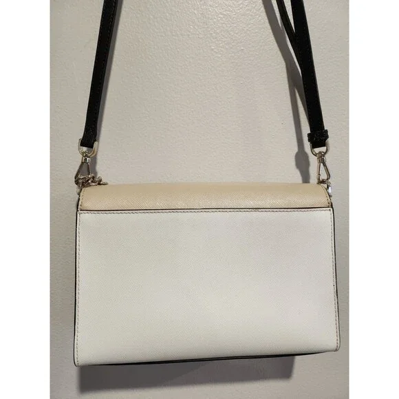 Kate Spade Carson Convertible Crossbody Bag Nimbus Warm Beige Multi - Picture 7 of 15